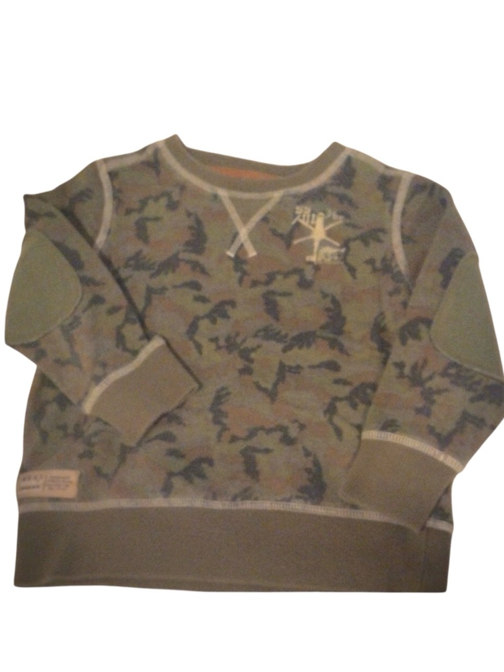 Kids Khaki Camo Crewneck Sweatshirt